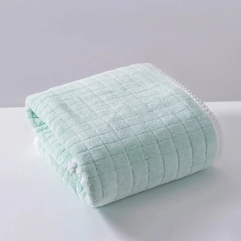 Square Spiral Bath Towel Designer Solid Color Quick Drying Water Absorbing Dry Hair Household And Daily Use Soft