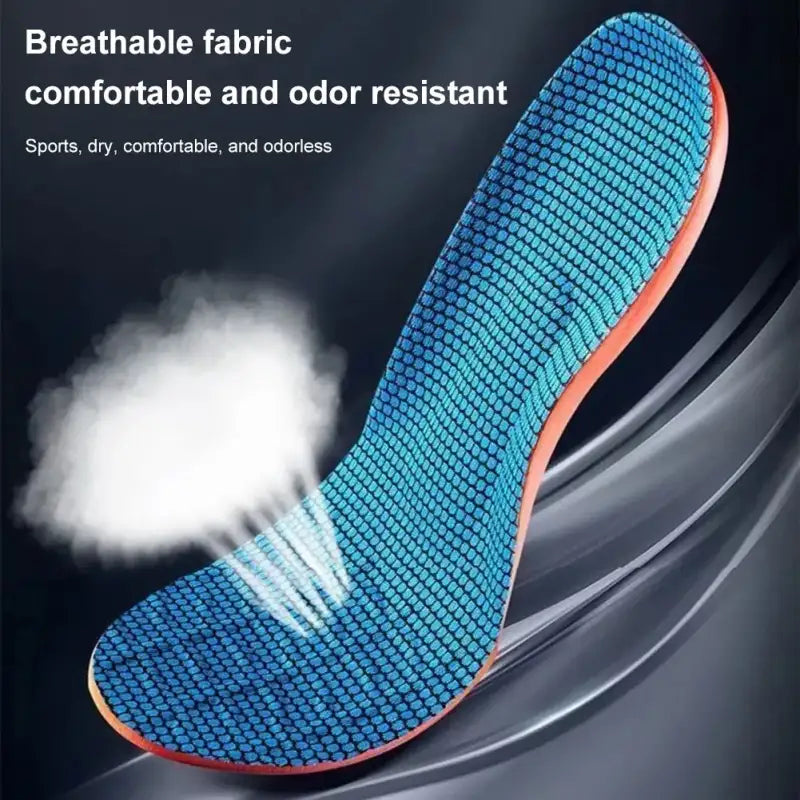1 Pair New Sports Elasticity Insoles Elasticity Shock Absorption Breathable Running Insoles