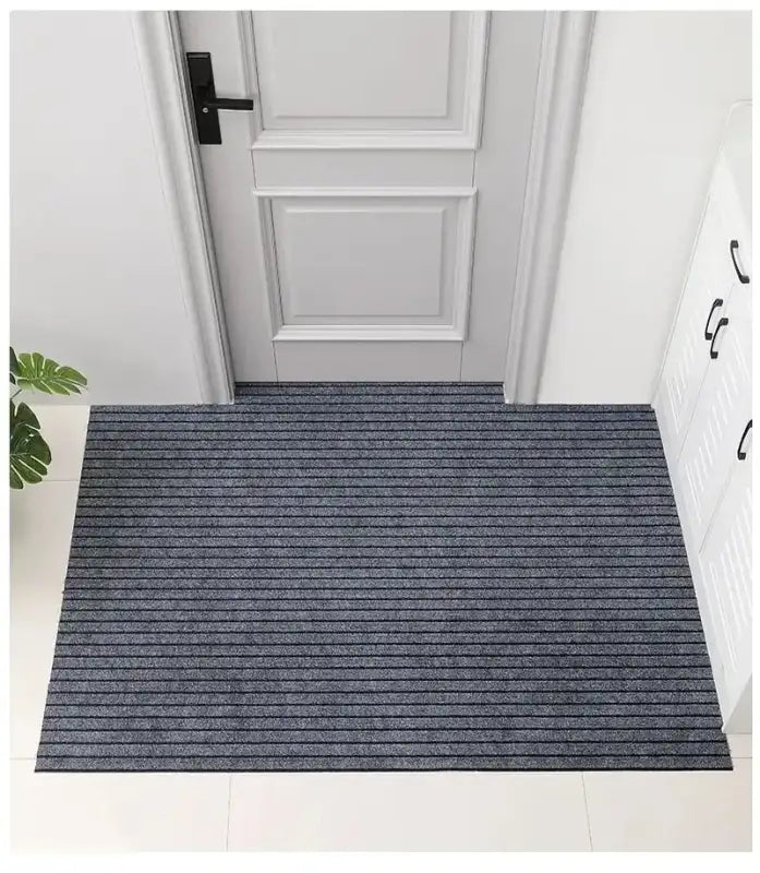 Modern Minimalist Square Floor Mat - Durable Stain/Fade Resistant Non-Slip Rubber Backing Machine Washable