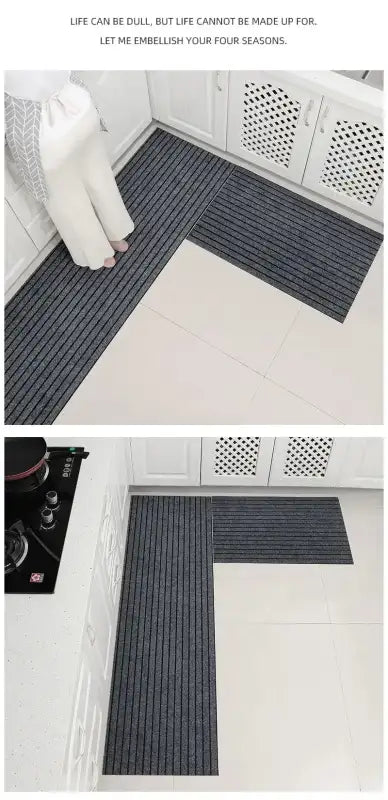 Modern Minimalist Square Floor Mat - Durable Stain/Fade Resistant Non-Slip Rubber Backing Machine Washable