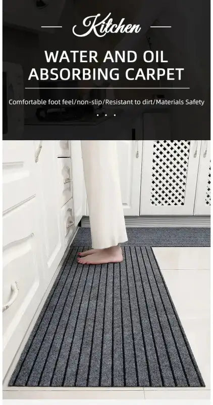 Modern Minimalist Square Floor Mat - Durable Stain/Fade Resistant Non-Slip Rubber Backing Machine Washable