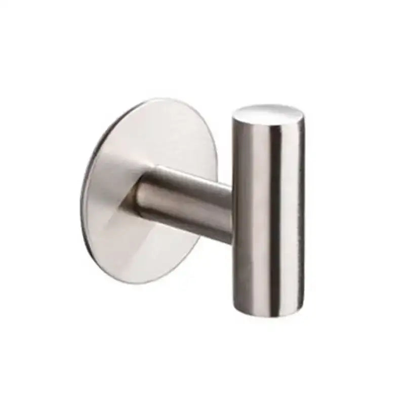 1/2PCS Adhesive Wall Hook Stainless Steel Robe Sticker Hooks Towel Coat Key Pants Hangers Bathroom Kitchen Storage