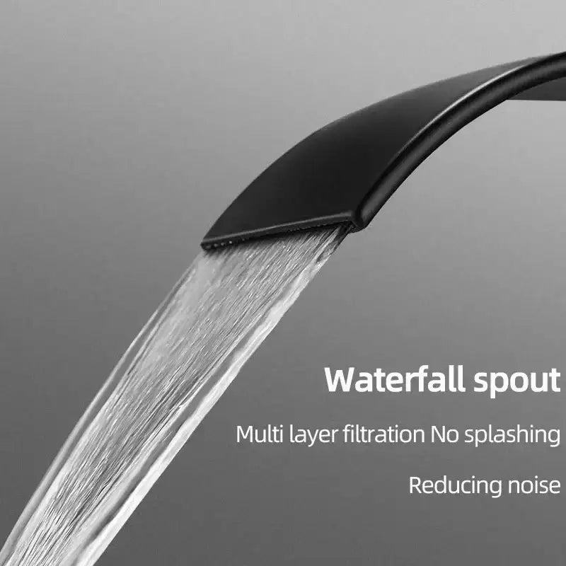 Stainless Steel Faucet Bathroom Countertop Simple Design Waterfall Outlet Tap Toilet Washbasin Faucet Accessories