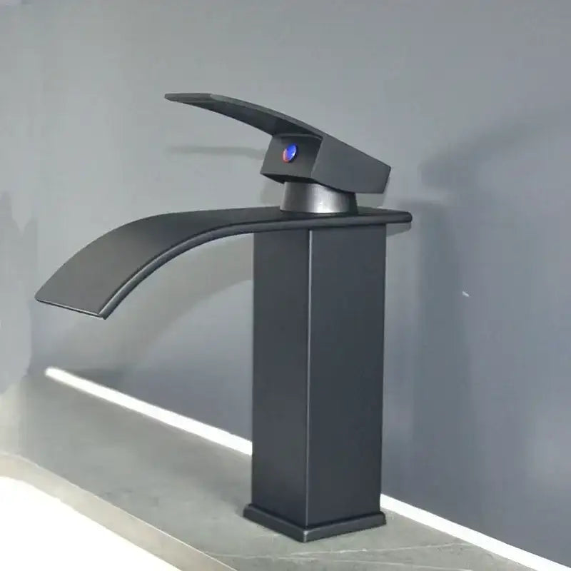 Stainless Steel Faucet Bathroom Countertop Simple Design Waterfall Outlet Tap Toilet Washbasin Faucet Accessories
