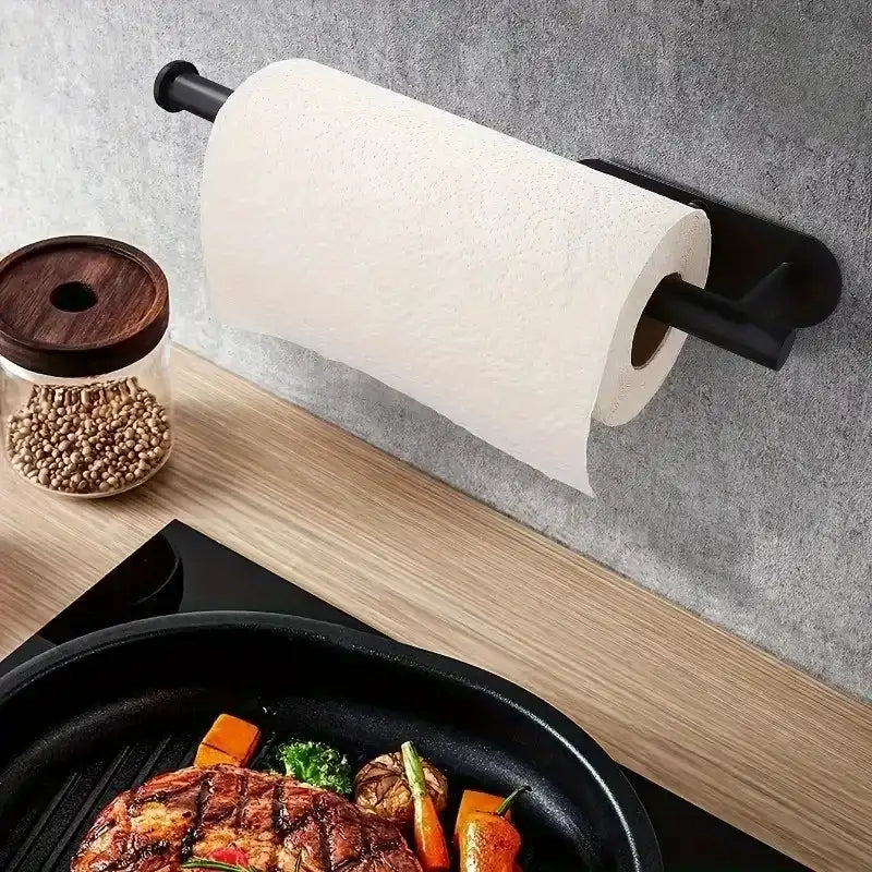 ASelf-Adhesive Paper Towel Holder for Kitchen Cabinet,Bathroom Tissue and Towel Holder,Plastic Wrap and Roll Paper