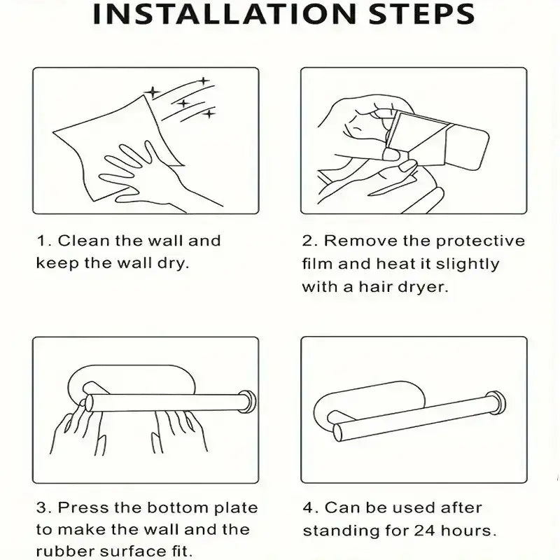 ASelf-Adhesive Paper Towel Holder for Kitchen Cabinet,Bathroom Tissue and Towel Holder,Plastic Wrap and Roll Paper