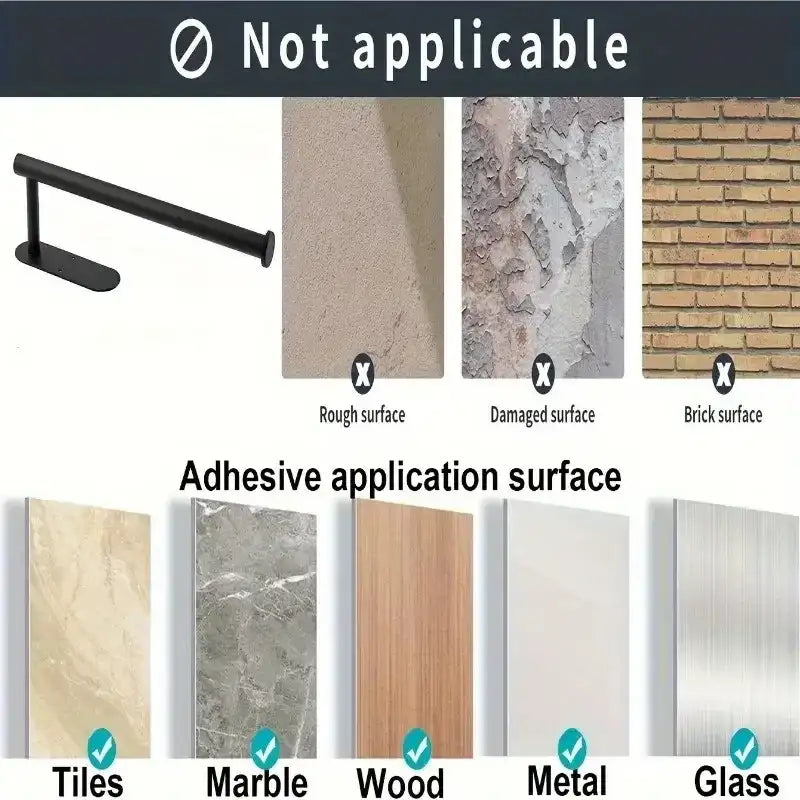 ASelf-Adhesive Paper Towel Holder for Kitchen Cabinet,Bathroom Tissue and Towel Holder,Plastic Wrap and Roll Paper