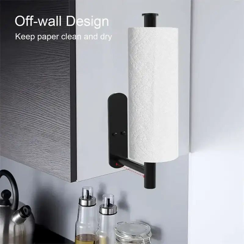 ASelf-Adhesive Paper Towel Holder for Kitchen Cabinet,Bathroom Tissue and Towel Holder,Plastic Wrap and Roll Paper