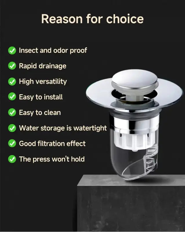 Universal Basin Pop-up Drain Filter Wash Basin Hair Sink Strainer Kitchen Bathtub Stopper Shower Plug Bathroom Tool