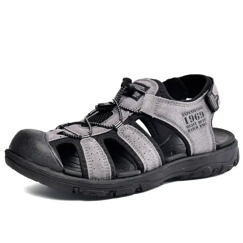 Men Large Soft Sole Summer New Slippers Baotou Breathable Beach Shoes Outdoor Casual Shoe Chaussure Homme Size platform