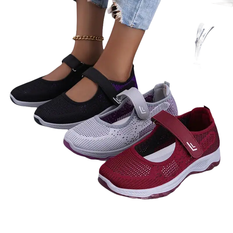 Mary Jane style sneakers.