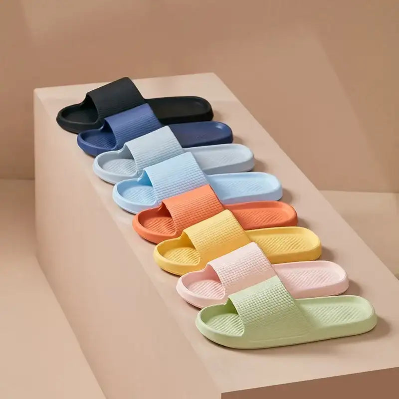 Women Summer Slippers Men Home Shoes Household Indoor Bathroom Bathing Couple EVA Slippers Sandals Slippers Anti-slip