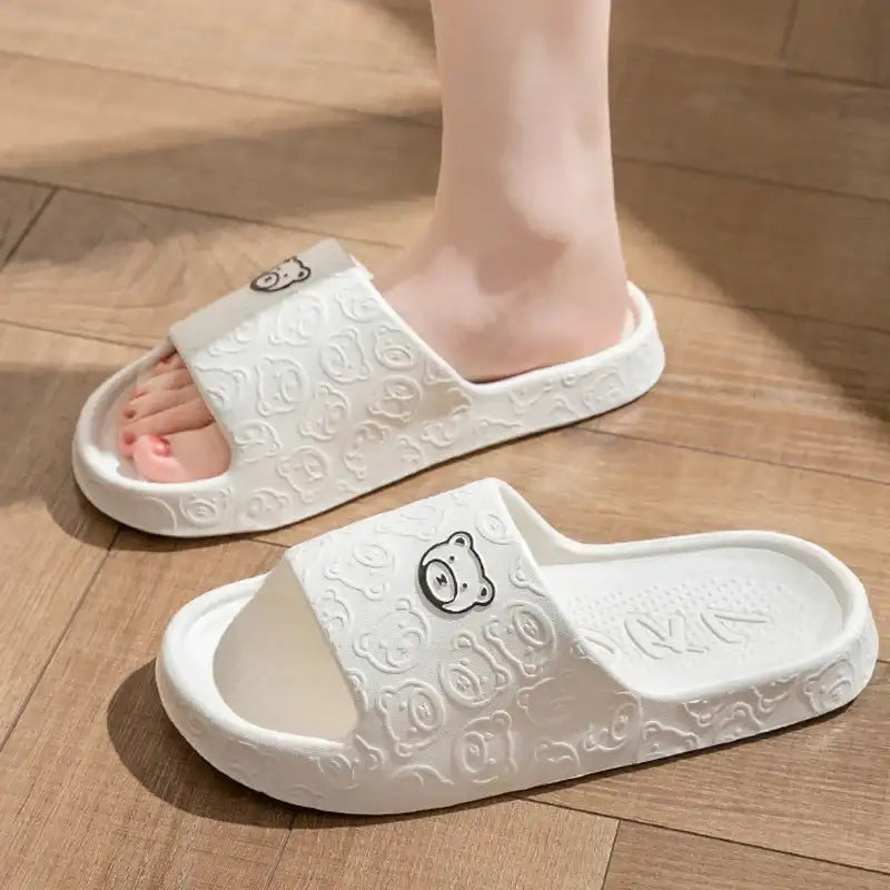 Women Summer EVA Slippers Indoor Home Bath Non Slip Soft Wide Comfort Couple Slippers Unisex Outdoor Beach Flip Flops