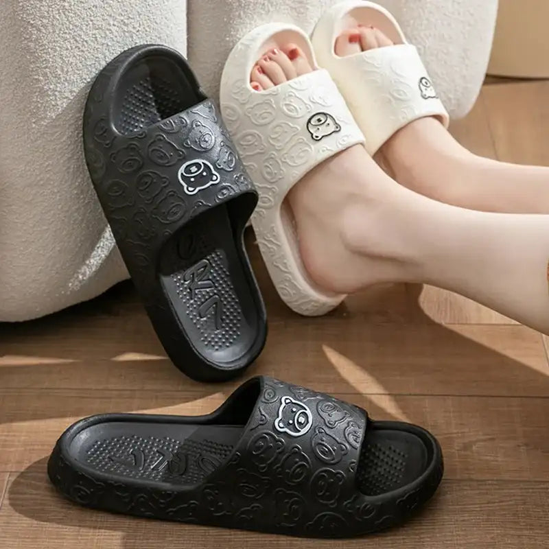 Women Summer EVA Slippers Indoor Home Bath Non Slip Soft Wide Comfort Couple Slippers Unisex Outdoor Beach Flip Flops