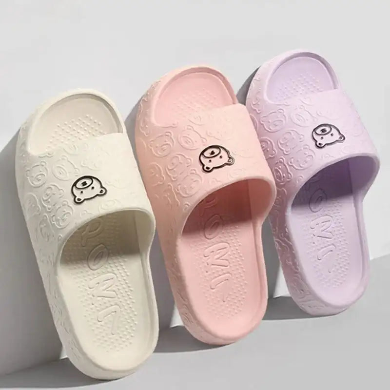 Women Summer EVA Slippers Indoor Home Bath Non Slip Soft Wide Comfort Couple Slippers Unisex Outdoor Beach Flip Flops