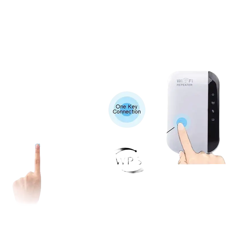 Diagram of connecting a WiFi extender to a router.