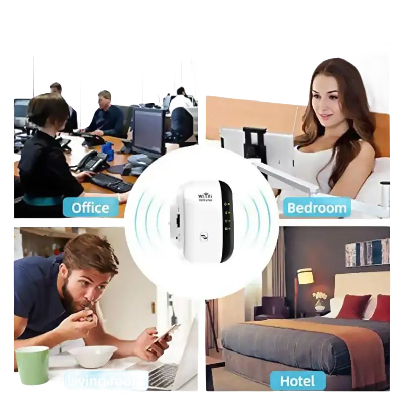 White WiFi extender.