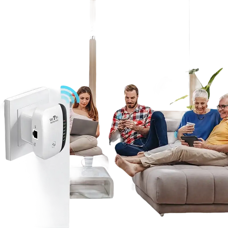 White WiFi extender.