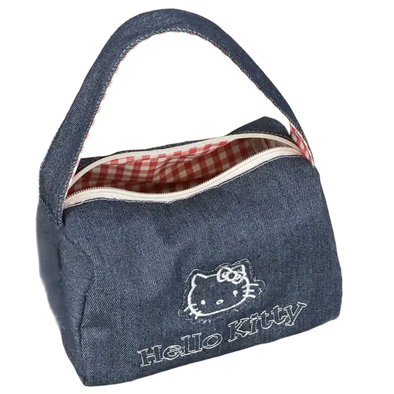 Denim Hello Kitty handbag.