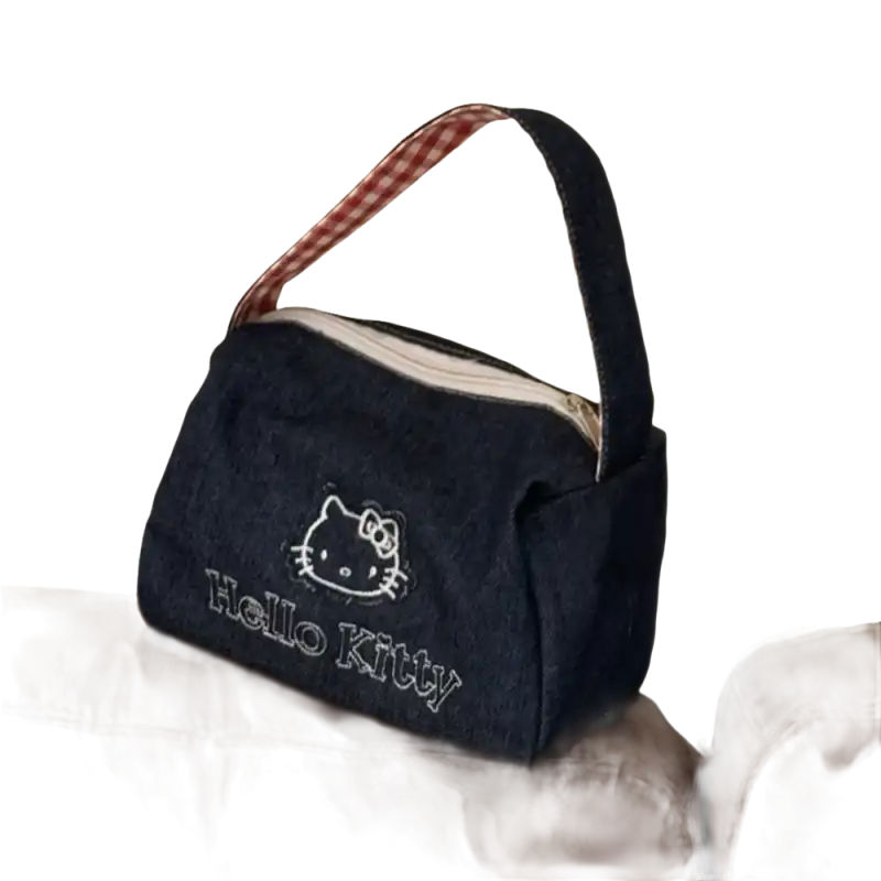 Denim Hello Kitty handbag.