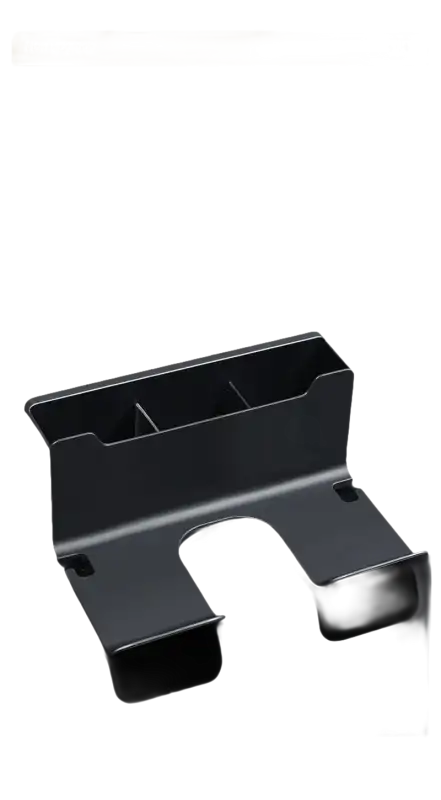 Black ABS material organizer.