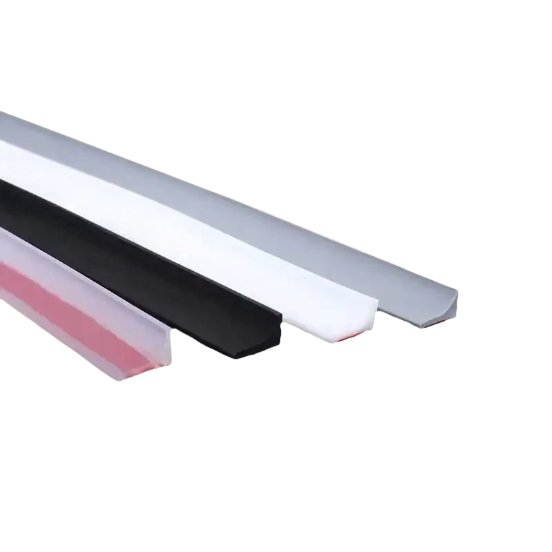 Colored corner guards with adhesive backing.