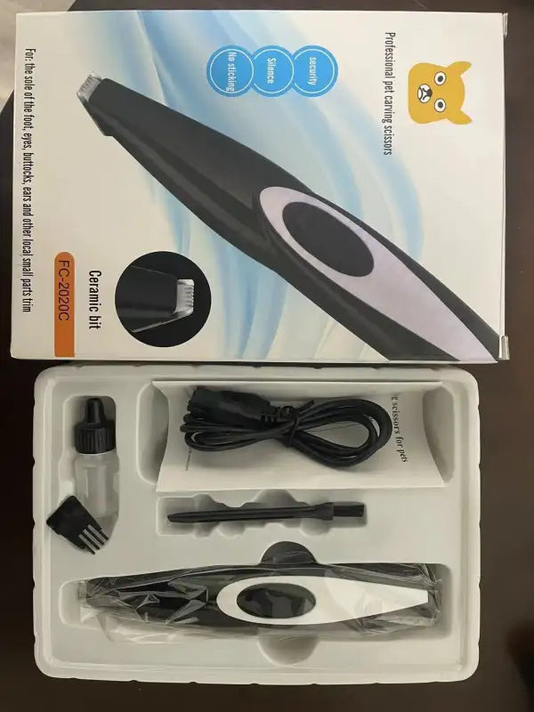 FurFree Electric Pet Hair Clipper - Electric Pet Scissors Black / FC 2020C