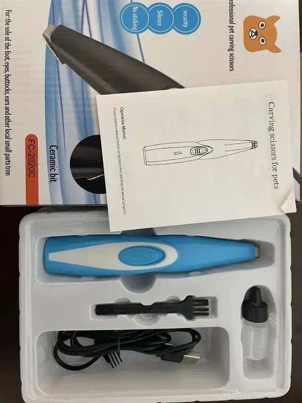 FurFree Electric Pet Hair Clipper - Electric Pet Scissors Blue / FC 2020C