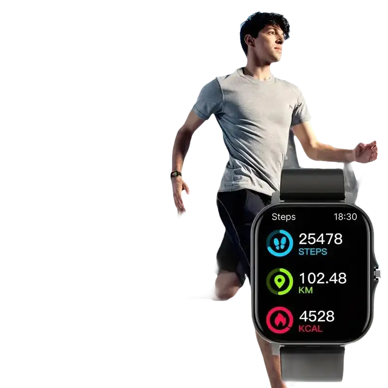 Fitness tracker smartwatch.