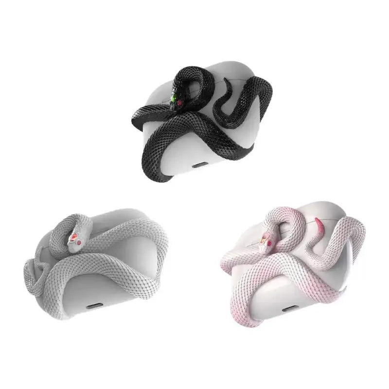 Original Airpods Case Winding Snake Resin Shell Cover For AirPods Pro 2/AirPods Pro/AirPods 3 Earphone Protection Case