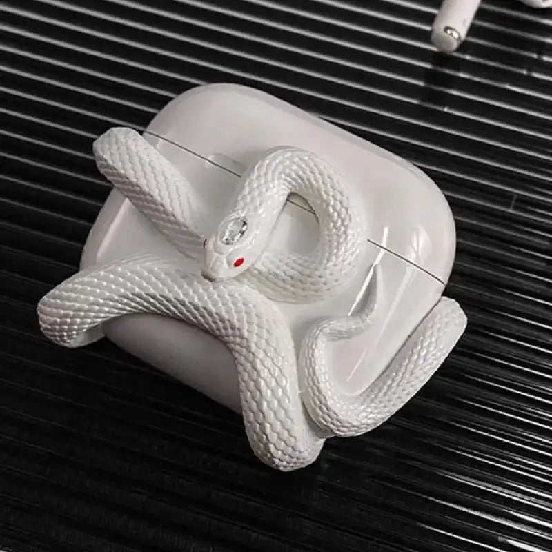 Original Airpods Case Winding Snake Resin Shell Cover For AirPods Pro 2/AirPods Pro/AirPods 3 Earphone Protection Case