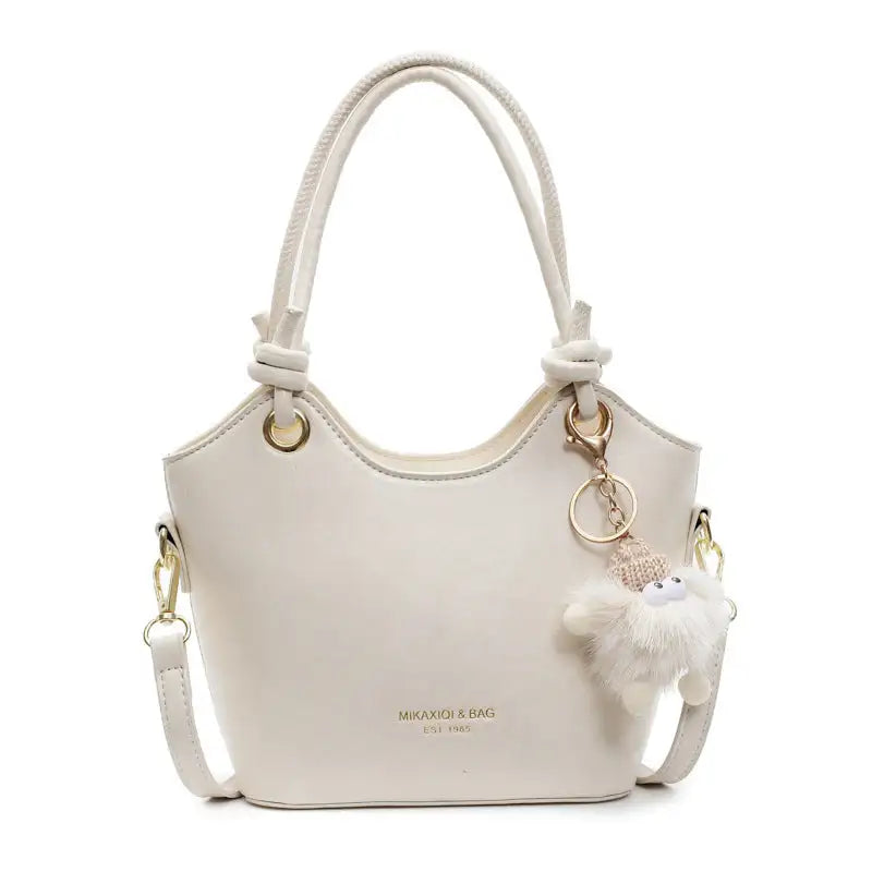 ChicZip PU Crossbody Bag - Beige