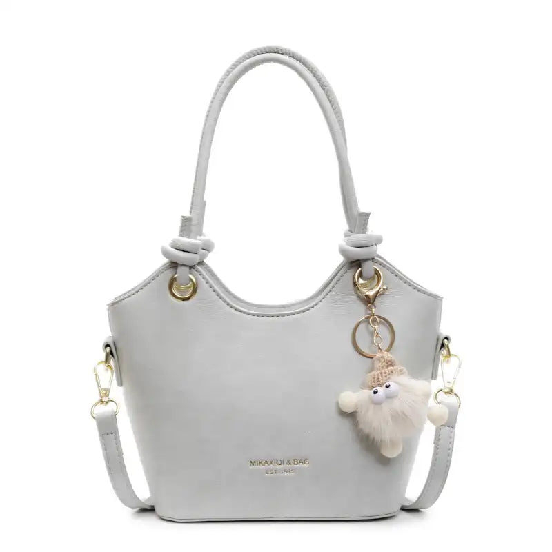 ChicZip PU Crossbody Bag - Gray