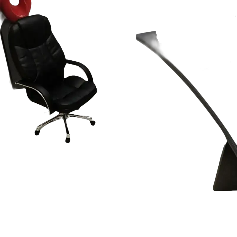Black office chair.