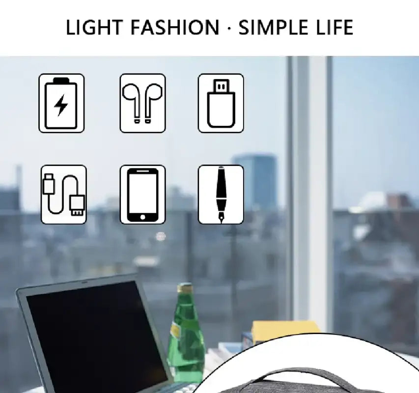 Cable Storage Bag Waterproof Digital Electronic Organizer Portable USB Data Line Charger Plug Storage Bag Travel Cable