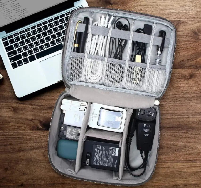 Cable Storage Bag Waterproof Digital Electronic Organizer Portable USB Data Line Charger Plug Storage Bag Travel Cable