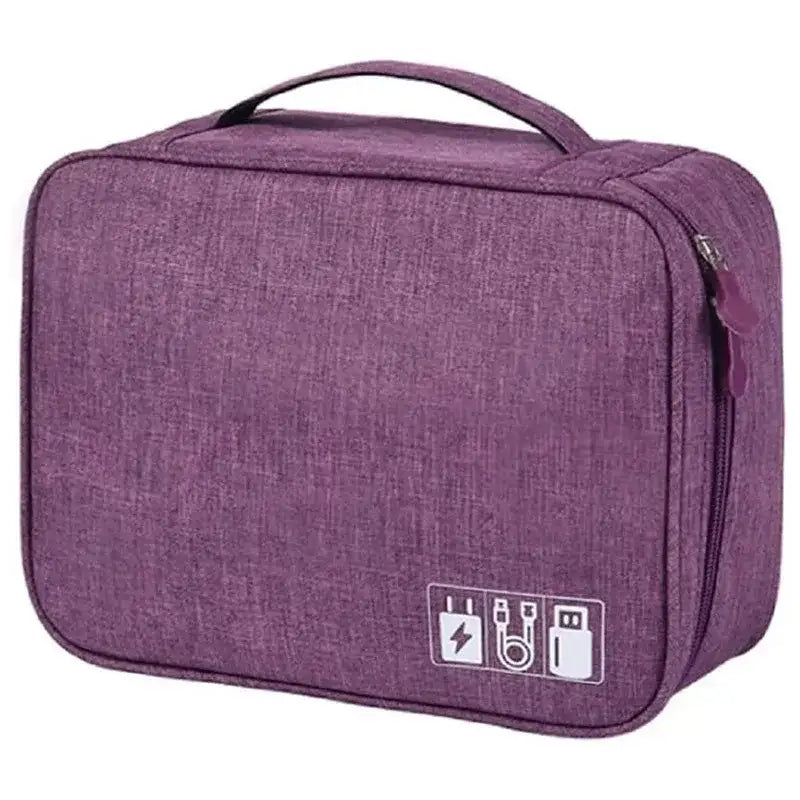 Cable Storage Bag Waterproof Digital Electronic Organizer Portable USB Data Line Charger Plug Storage Bag Travel Cable