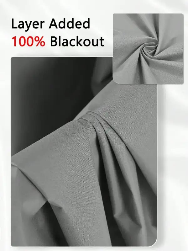1pc Solid Blackout Curtains with Grommets Total Privacy Drapes for Bedroom