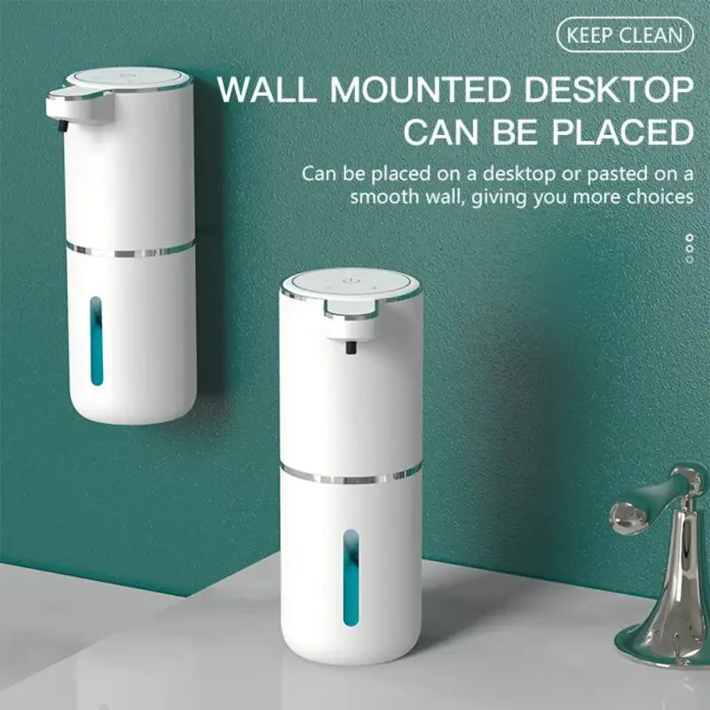 Automatic Touchless Foaming Soap Dispenser 380ml 4 Level Adjustable USB Rechargeable Electric Wall Mounted for Bathroom