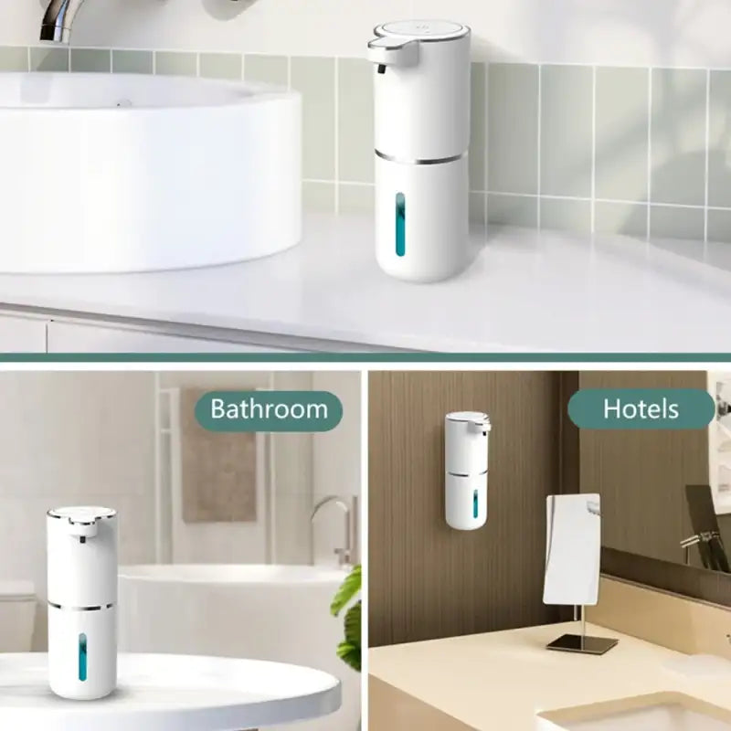 Automatic Touchless Foaming Soap Dispenser 380ml 4 Level Adjustable USB Rechargeable Electric Wall Mounted for Bathroom