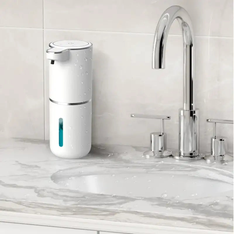 Automatic Touchless Foaming Soap Dispenser 380ml 4 Level Adjustable USB Rechargeable Electric Wall Mounted for Bathroom