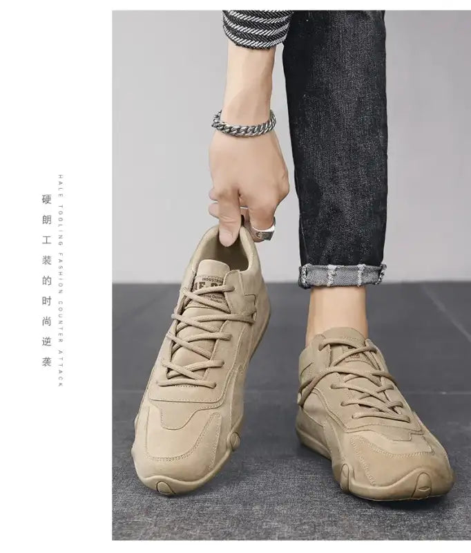 Men’s outdoor sports hiking shoes four season new anti slip comfort work shoes fashion youth casual trendy shoes male’s