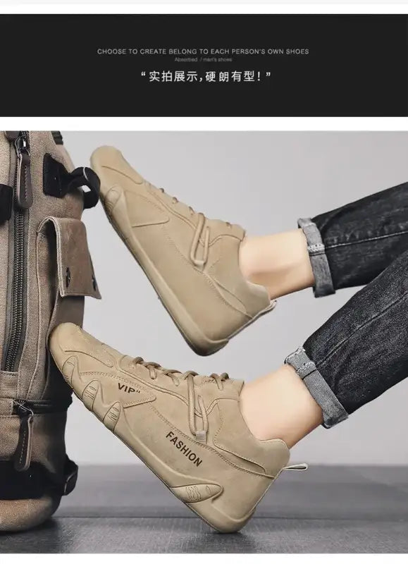 Men’s outdoor sports hiking shoes four season new anti slip comfort work shoes fashion youth casual trendy shoes male’s