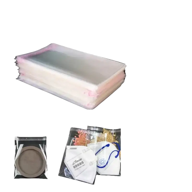 Clear plastic resealable bags in various sizes.
