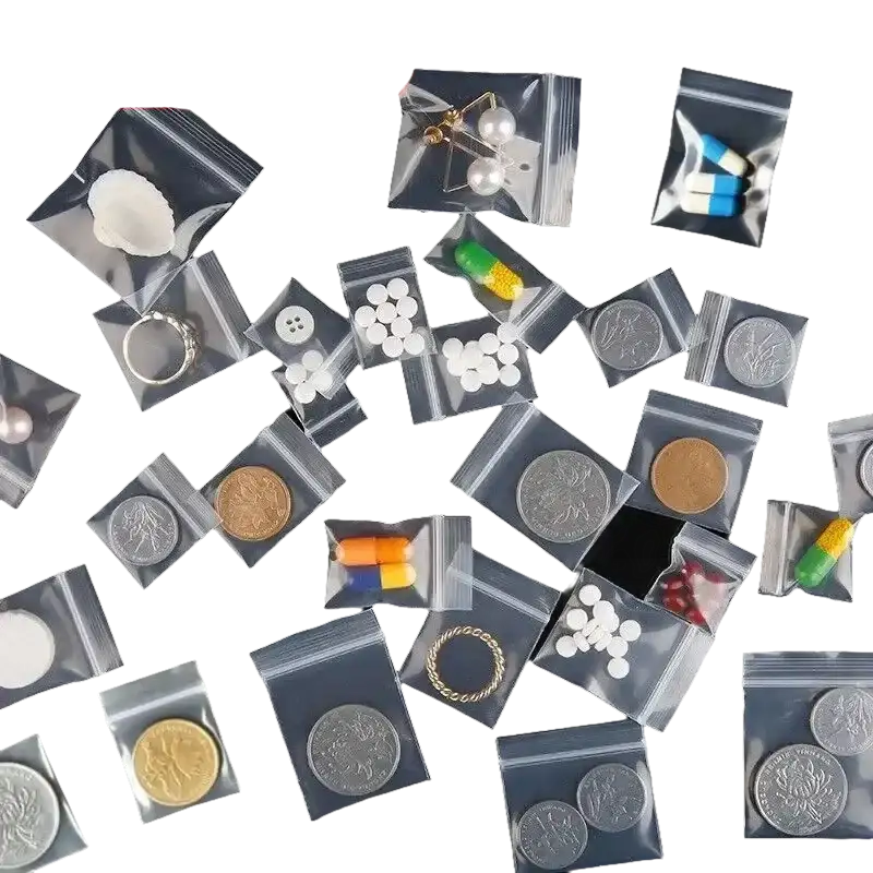 Small clear ziplock bags.