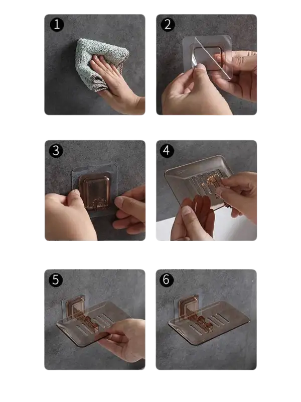 Easy installation guide for trendy blue drain soap holder for stylish bathroom storage