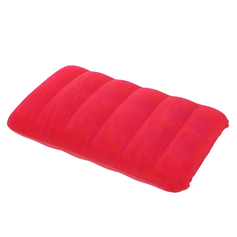 Red Trendy Campcomfort Inflatable Neck Pillow for outdoor camping adventures