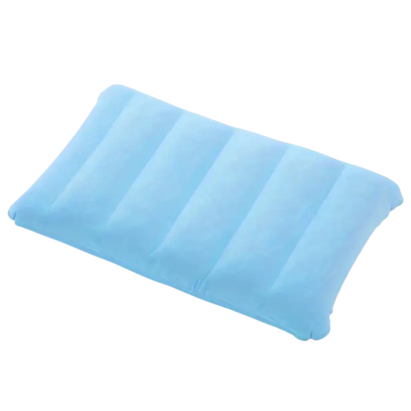 Blue campcomfort inflatable neck pillow for outdoor camping trips and outdoor camping