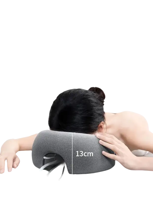 Trendy Ergoluxe Memory Foam Beauty Pillow with ventilation for comfy, happy heads