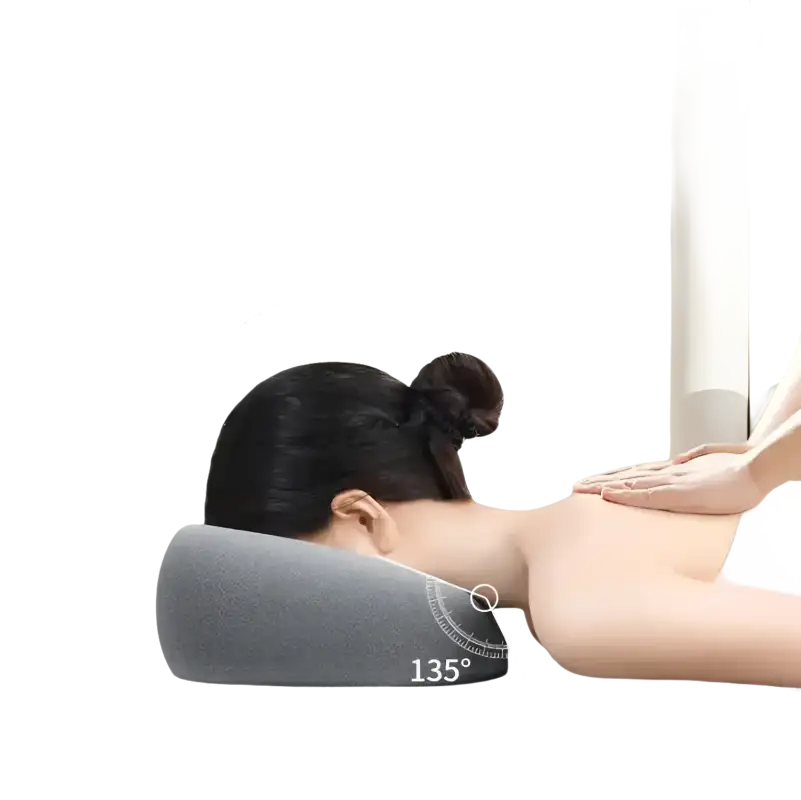 Trendy Ergoluxe Memory Foam Beauty Pillow for head and neck support, cozy foam beauty pillow